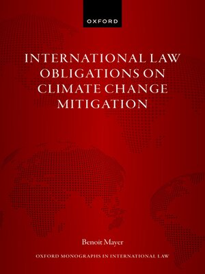 cover image of International Law Obligations on Climate Change Mitigation